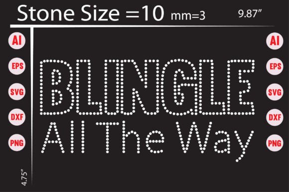 BLINGLE All the WAY Rhinestone Templates: Instant Sparkle for Your Projects