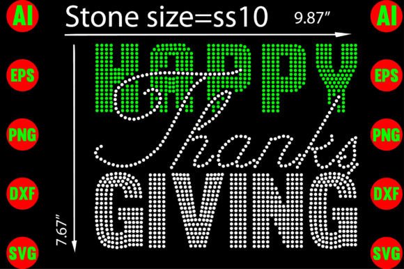 Brilliant Thanksgiving Crafts: Rhinestone Template Design