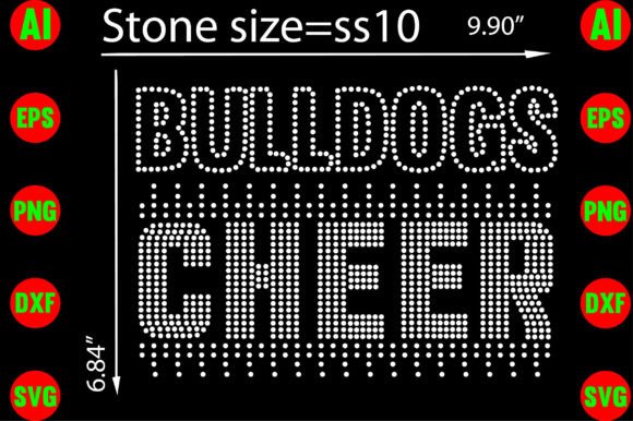 Bulldogs Cheer Rhinestone Templates: A Sparkle for Your Brand