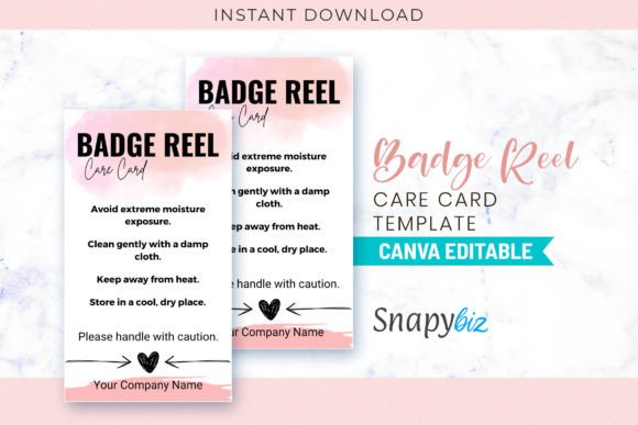 Editable Badge Reel Care Cards Templates: Elevate Your Professional Presentation
