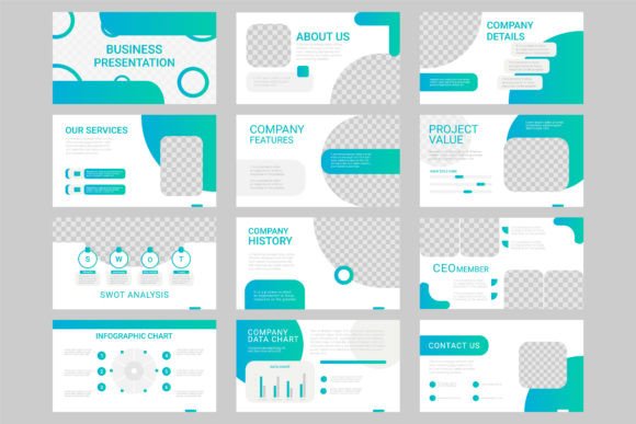 Elevate Your Next Pitch with Green Abstract Presentation Templates