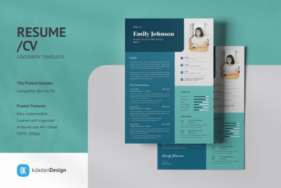 Modern Professional Resume Design: Templates Vol 185