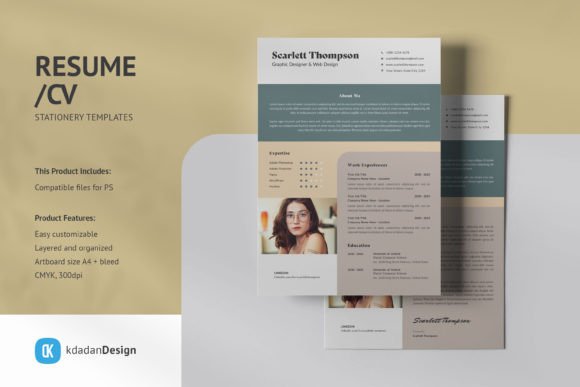 Modernize Your Job Search with Resume/CV PSD Templates Vol 208