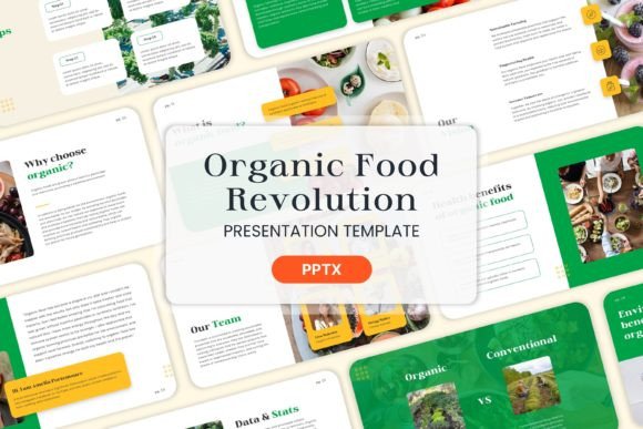 Organic Food Revolution: A PPT Template for Modern Brands