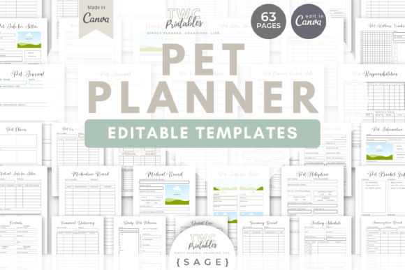 Organize Your Pet's Life with SAGE Pet Planner Templates