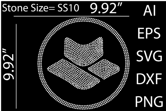Printable (Logo ) Rhinestone Templates D: Instant Design Assets