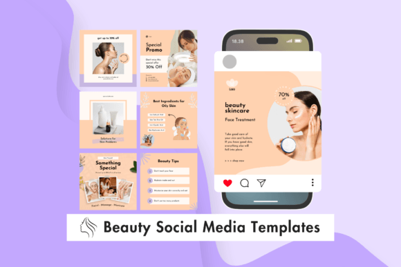 Save Hours with Ready to Post Beauty Social Media Templates