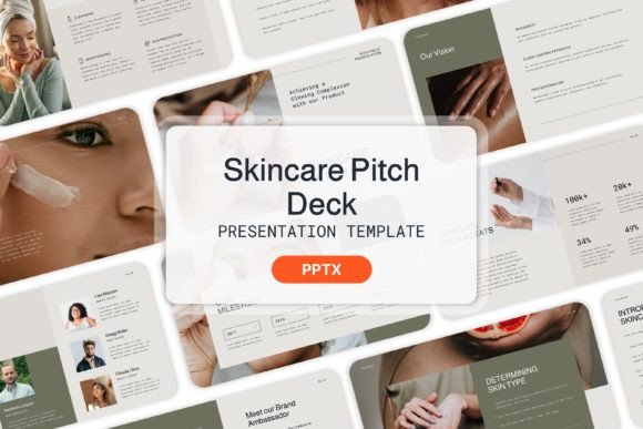 Skincare Pitch Deck - PPT Templates for Professional Business Profiles