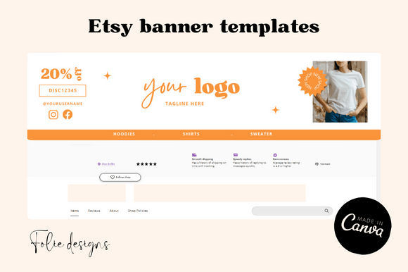 Transform Your Etsy Shop: 4 Banner Mockup Templates