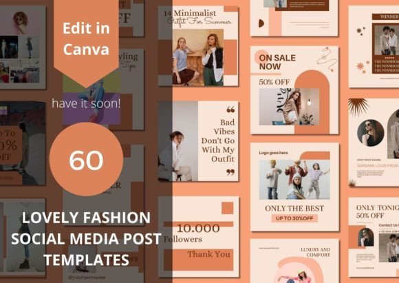Transform Your Feed with 60 Fashion Templates