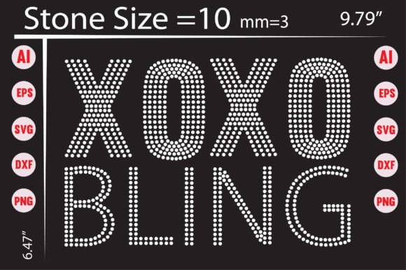 Xoxo Bling Rhinestone Templates: Add Sparkle to Your Designs